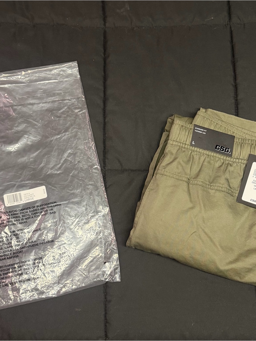 C.S.G. Men's Cargo Pants — Olive Green Utility Shorts Style